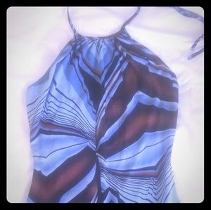 Charloutte Russe Abstract Halter Dress